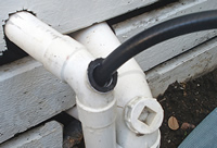 Hose Drain Cleaner Inside of Drain